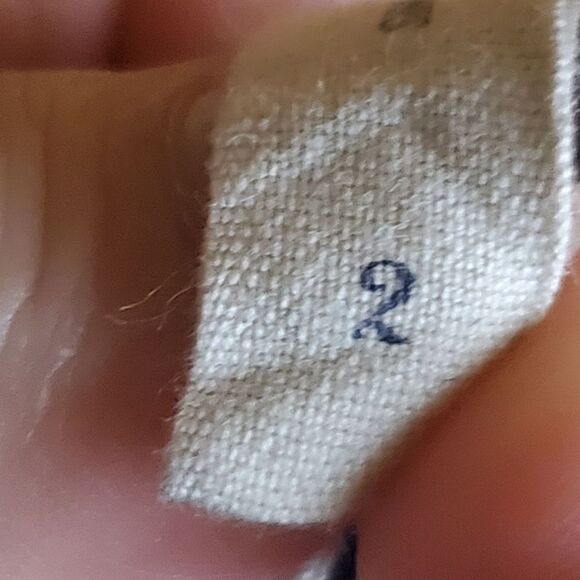 Maeve | Blue Linen Sheath Dress with Belt | Size 2 - Picture 3 of 8